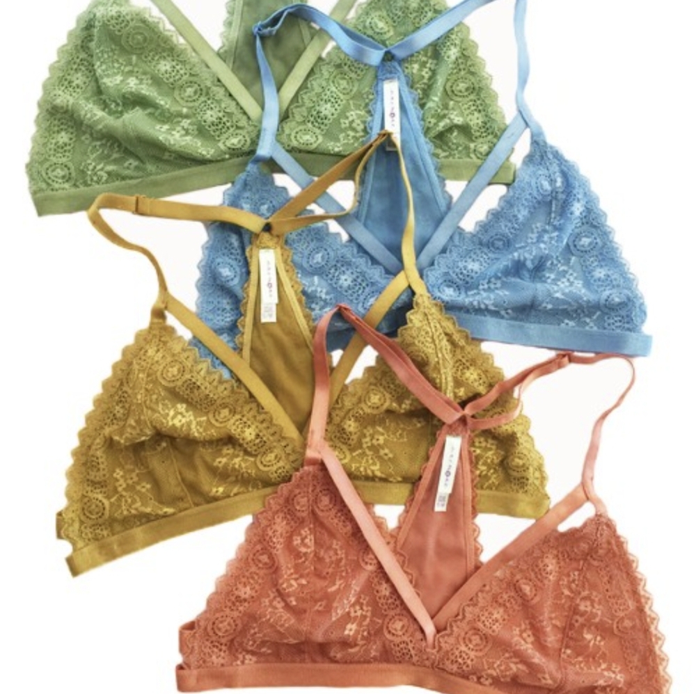 Lace racer back bralette